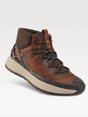 Kizik Wasatch Mid Caramel Café Hands-Free Hiking Boots Brown Men's 8 NEW
